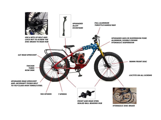 2024 PHATMOTO® ALL TERRAIN Fat Tire | Available in 3 Colors  | Free Shipping | - Phatmoto