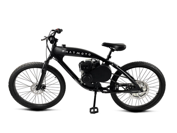 PHATMOTO® Rover 2023 - 79cc Motorized Bicycle 7-Speed (Matte Black) | $499.00 | Free Shipping | ON SALE !!! |