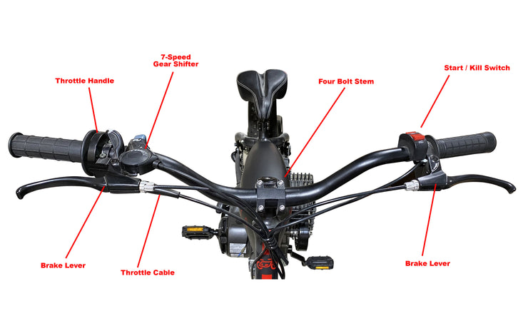 PHATMOTO® Rover 2023 - 79cc Motorized Bicycle (Red) | $499.00 | Free Shipping | ON SALE !!! |