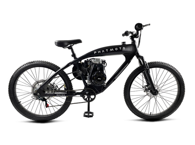 PHATMOTO® Rover 2023 - 79cc Motorized Bicycle 7-Speed (Matte Black) | $499.00 | Free Shipping | ON SALE !!! |