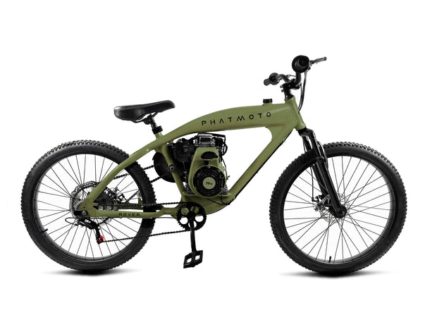 PHATMOTO® Rover 2023 - 79cc Motorized Bicycle 7-Speed (Matte Green) | $499.00 | Free Shipping | ON SALE !!! |