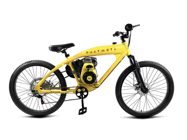 PHATMOTO® Rover 2023 - 79cc Motorized Bicycle 7-Speed (Yellow) | $499.00 | Free Shipping | ON SALE !!! |